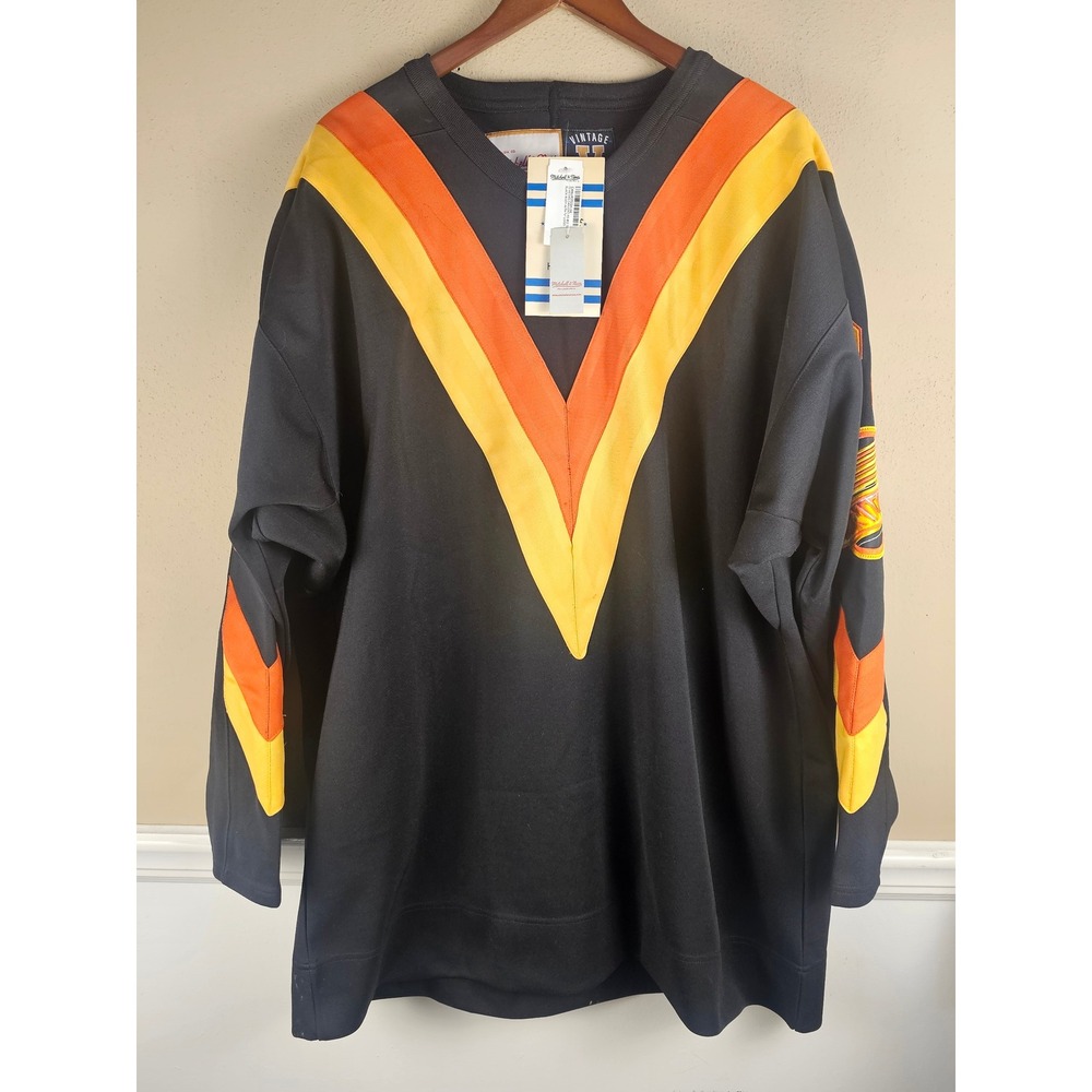 New Mitchell & Ness Vancouver Canucks Flying V Tiger Williams Jersey 56 3XL NWT